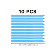 10-Piece LCD Screen Adhesive Pull Tabs – Black, 170mm (6.69") Stretch Release Tape