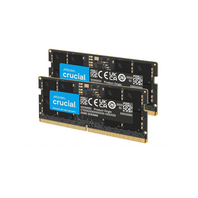 Crucial 32GB Kit (16GBx2) DDR5 4800MHz (or 5200MHz/5600MHz) SODIMM Laptop Memory Module Set