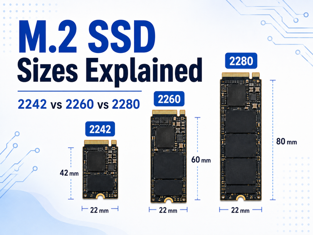 M.2 SSD Sizes Explained: 2242 vs 2260 vs 2280