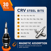 JOREST 40-in-1 Precision Screwdriver Set with Magnetic Handle, CR-V Steel Bits, Tweezers & Repair Tools for Electronics, Phones, Laptops
