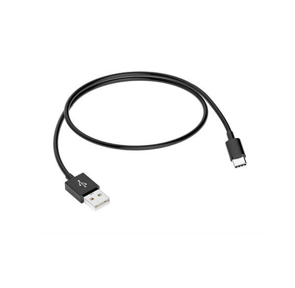 Premium 1.5ft Short USB-A to USB-C Charging Cable –  Midnight Black
