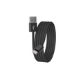 Premium 3ft Braided USB-A to USB-C Fast Charging Cable – Heavy-Duty Black Nylon