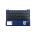 HP Chromebook 11a Palmrest Keyboard Assembly (Indigo Blue trim) - M15729-001